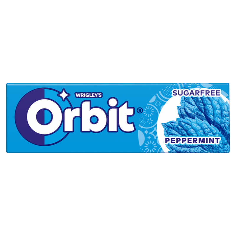 Orbit Peppermint mentaízű cukormentes rágógumi édesítőszerrel 14 g