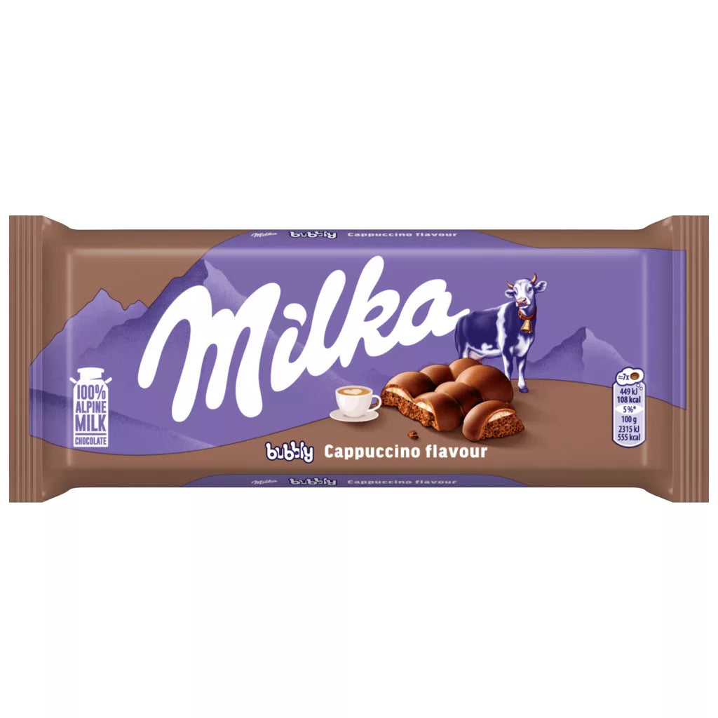 Milka bubbly cappuccino 97g