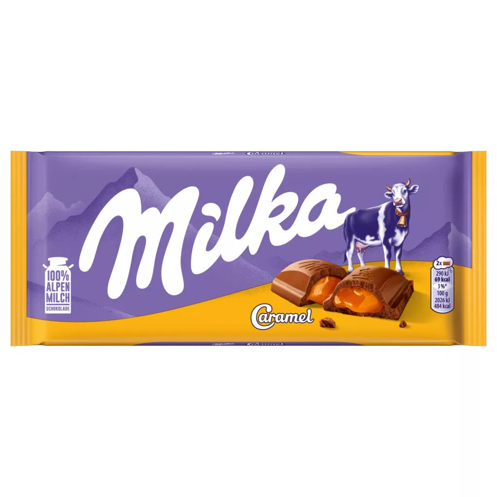 Milka alpesi tej karamellás töltelékkel 100g