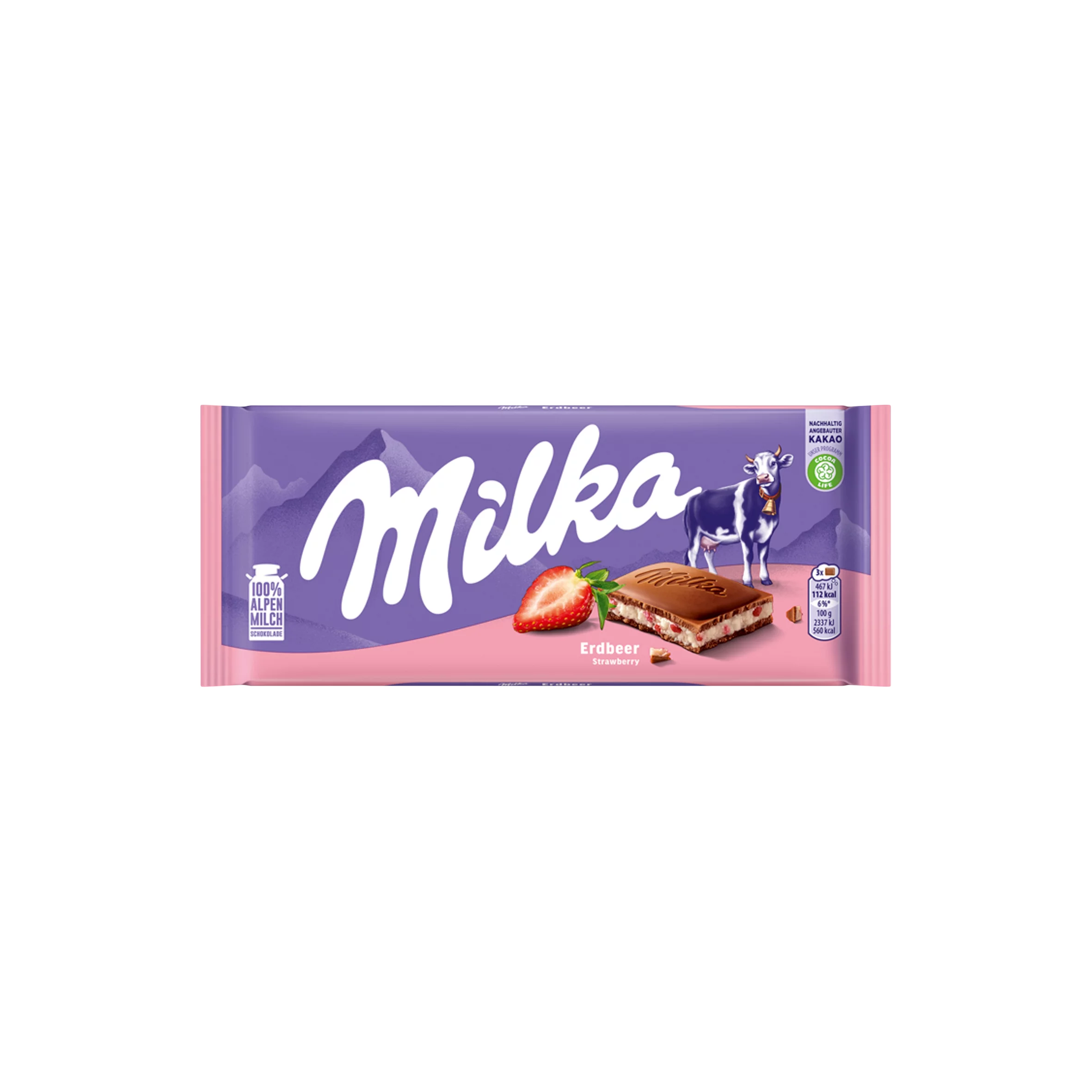 Milka eper-joghurt 100g