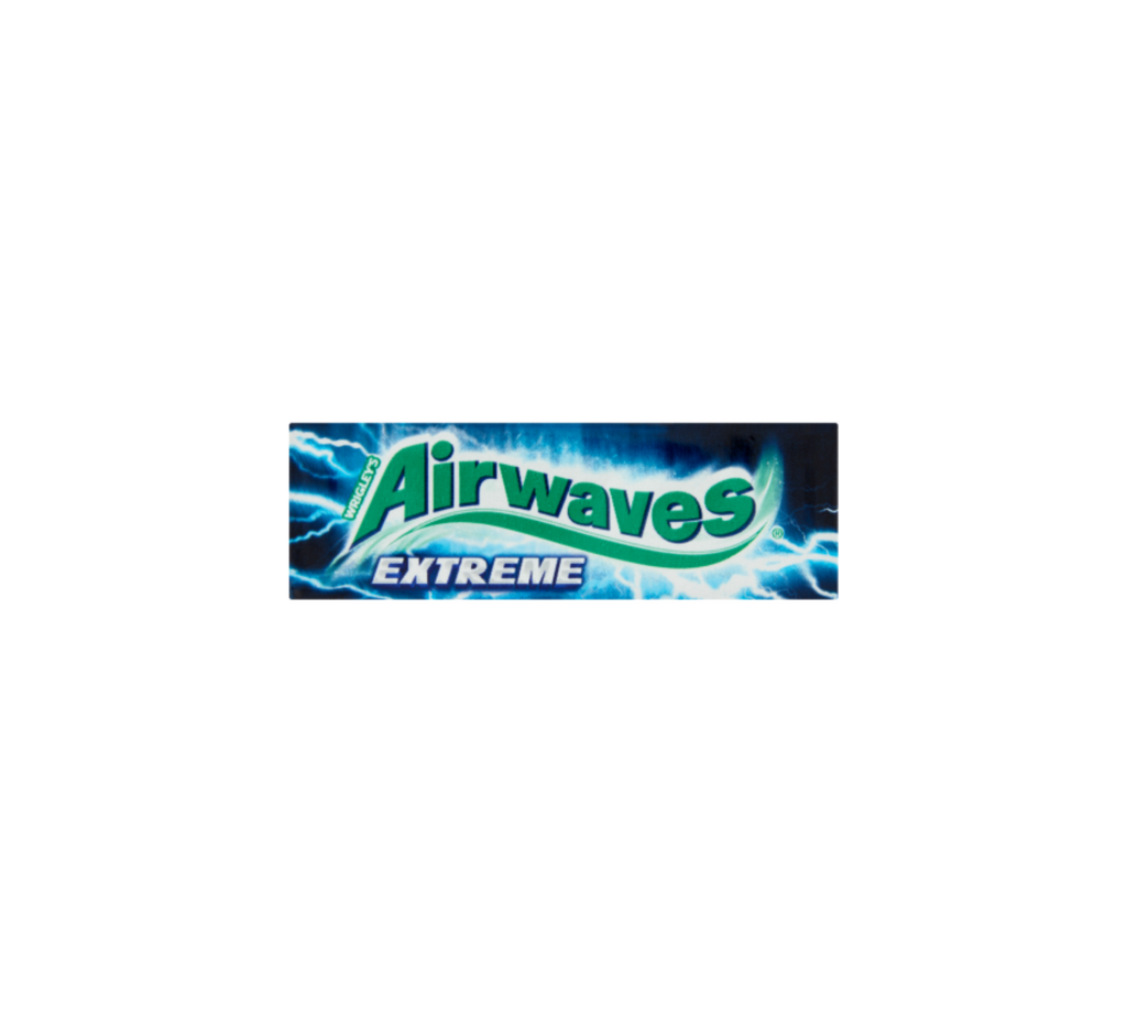 Airwaves Extreme erős mentol- és eukaliptuszízű cukormentes rágógumi édesítőszerrel 14 g