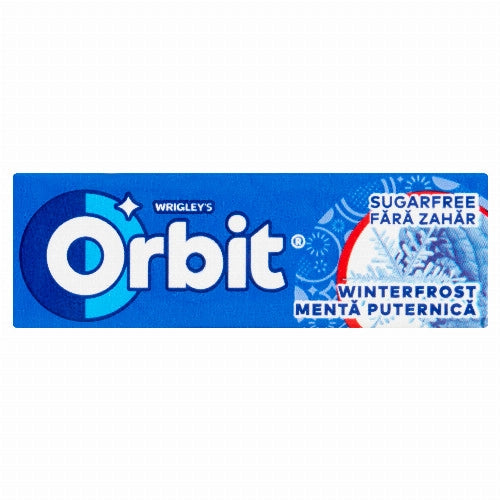 Orbit Winterfrost menta- és mentolízű cukormentes rágógumi édesítőszerrel 14 g
